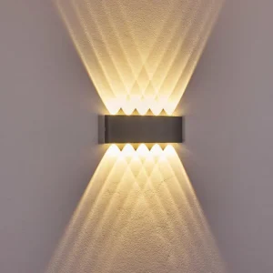 hofstein Abaiang Applique murale d'extérieur LED Argenté, 10 lumières* Lampes Modernes