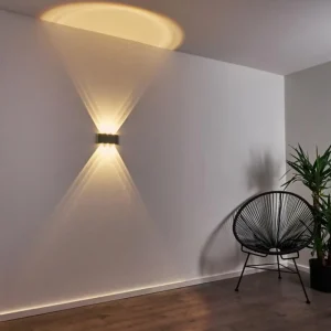 hofstein Abaiang Applique murale d'extérieur LED Argenté, 6 lumières* Lampes Modernes