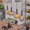 hofstein Alcofra Suspension Noir, 4 lumières* Lampes Modernes