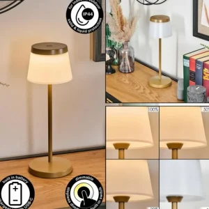 hofstein Algeraz Lampe de table d'extérieur, Lampe à poser LED Beige, 1 lumière* Lampes Modernes