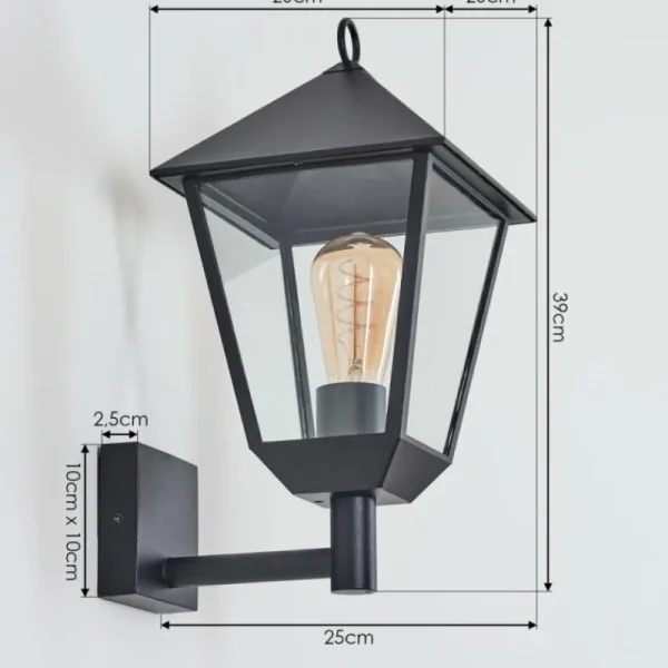 hofstein Anfei Lampe murale d´extérieur Noir, 1 lumière* Lampes Modernes