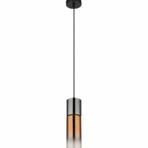 Luminaires Globo Lighting Annika Suspension Noir, 1 lumière* Lampes En Verre