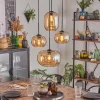 hofstein Apedo Suspension, Boule lumineuse, Suspension Ambre, 4 lumières* Lampes En Verre