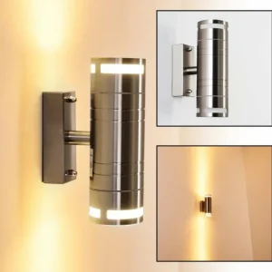 hofstein Applique extérieure Selve Acier inoxydable, 2 lumières* Lampes Modernes