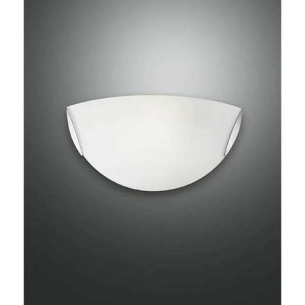 Luminaires Fabas Luce Applique Fabas Luce FOX Nickel mat, 1 lumière* Lampes En Verre