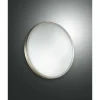 Luminaires Fabas Luce Applique Fabas Luce PLAZA Nickel mat, 1 lumière* Lampes En Verre