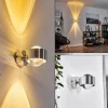 hofstein Applique murale Sapri Argenté, 1 lumière* Lampes En Verre