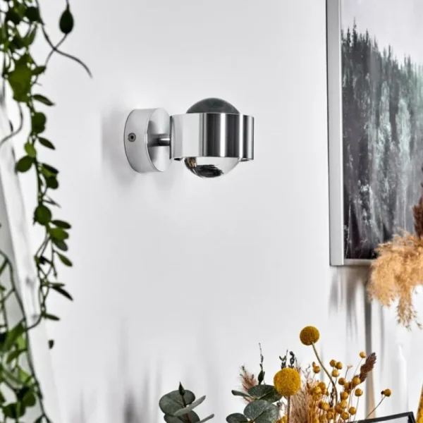 hofstein Applique murale Sapri Argenté, 1 lumière* Lampes En Verre