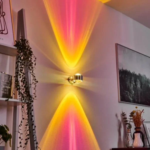 hofstein Applique murale Sapri Argenté, 1 lumière* Lampes En Verre