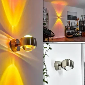 hofstein Applique murale Sapri Nickel mat, 1 lumière* Lampes En Verre