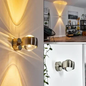 hofstein Applique murale Sapri Nickel mat, 1 lumière* Lampes En Verre