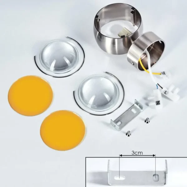 hofstein Applique murale Sapri Nickel mat, 1 lumière* Lampes En Verre