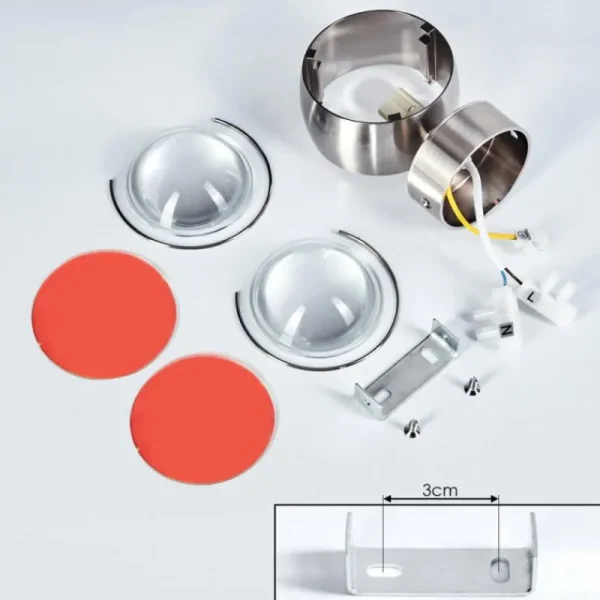 hofstein Applique murale Sapri Nickel mat, 1 lumière* Lampes En Verre