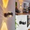 hofstein Applique murale Sapri Noir, 1 lumière* Lampes En Verre