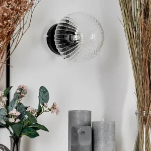 hofstein Applique murale - Verre 15 cm Chehalis Clair, 1 lumière* Lampes Modernes