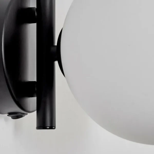 hofstein Applique murale - Verre 15 cm Chehalis Blanc, 1 lumière* Lampes En Verre
