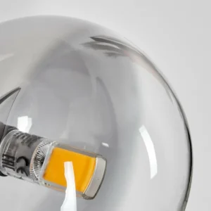 hofstein Applique murale - Verre Chehalis Clair, Fumé, 1 lumière* Lampes Modernes