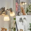 hofstein Applique murale Villaseca LED Nickel mat, 2 lumières* Lampes En Verre