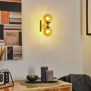 hofstein Applique murale Alden Laiton, 2 lumières* Lampes En Verre