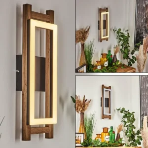 hofstein Applique murale Ayajasco LED Couleur bois, Écru, Noir, 1 lumière* Lampes Modernes