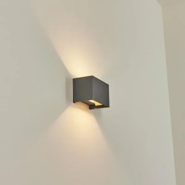 hofstein Applique murale Badajoz Gris, 1 lumière* Lampes Modernes