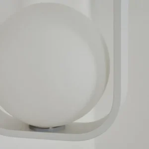 hofstein Applique murale Beland Blanc, 1 lumière* Lampes En Verre