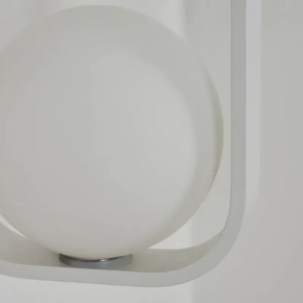 hofstein Applique murale Beland Blanc, 1 lumière* Lampes En Verre