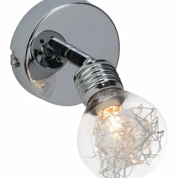 Luminaires Brilliant Applique murale Brilliant BULB Chrome, 1 lumière* Lampes En Verre