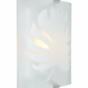 Luminaires Brilliant Applique murale Brilliant Uja Argenté, 1 lumière* Lampes En Verre