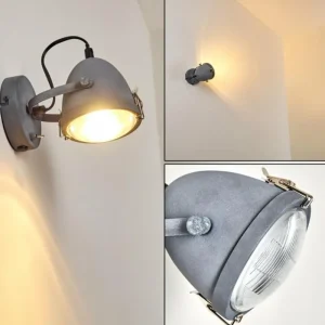 hofstein Applique murale Butikon Gris, 1 lumière* Lampes En Verre
