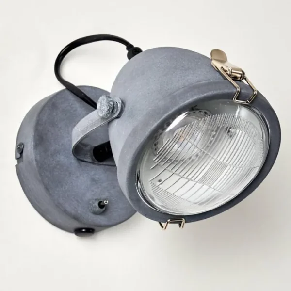 hofstein Applique murale Butikon Gris, 1 lumière* Lampes En Verre
