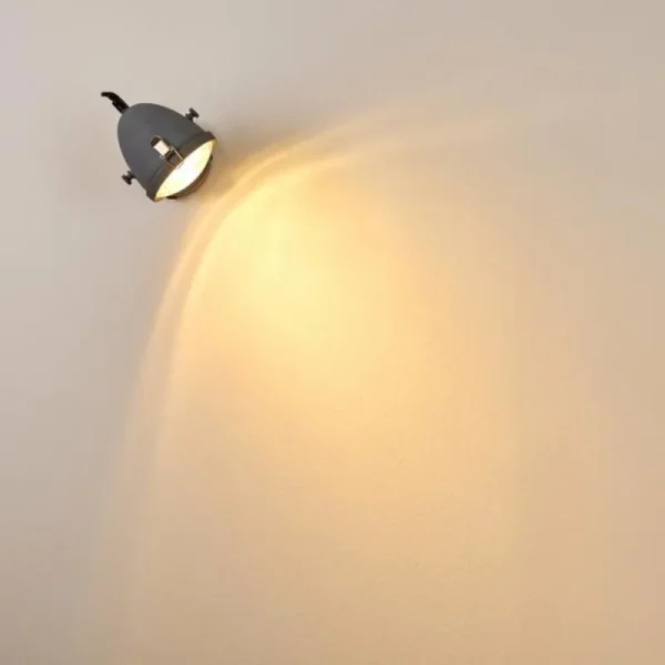 hofstein Applique murale Butikon Gris, 1 lumière* Lampes En Verre