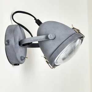hofstein Applique murale Butikon Gris, 1 lumière* Lampes En Verre