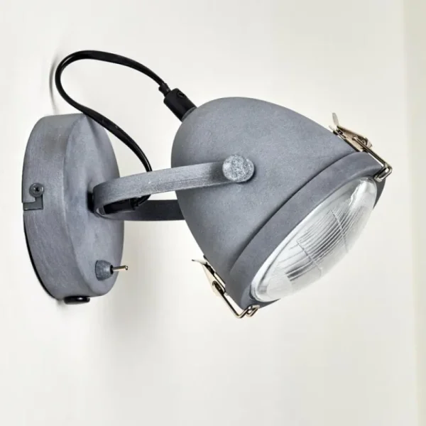 hofstein Applique murale Butikon Gris, 1 lumière* Lampes En Verre