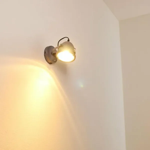 hofstein Applique murale Butikon Gris, 1 lumière* Lampes En Verre