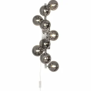 By Rydéns Applique murale By Rydens Splendor Chrome, Gris, 9 lumières* Lampes En Verre