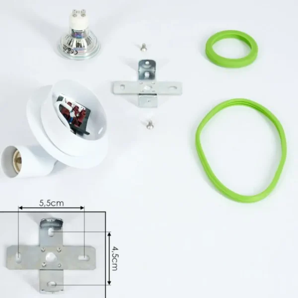 hofstein Applique murale Cabri LED Chrome, Vert, Blanc, 1 lumière* Lampes Modernes