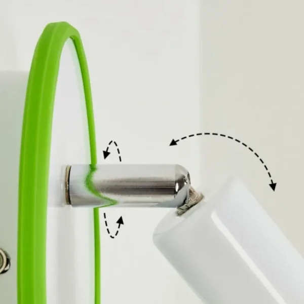 hofstein Applique murale Cabri LED Chrome, Vert, Blanc, 1 lumière* Lampes Modernes