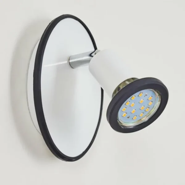 hofstein Applique murale Cabri LED Chrome, Noir, Blanc, 1 lumière* Lampes Modernes