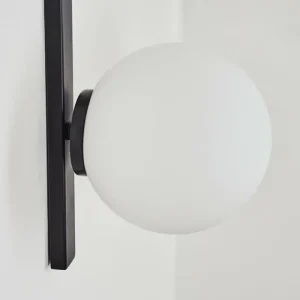 hofstein Applique murale Chamouscady Noir, 1 lumière* Lampes En Verre