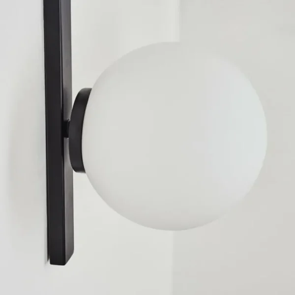 hofstein Applique murale Chamouscady Noir, 1 lumière* Lampes En Verre