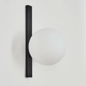 hofstein Applique murale Chamouscady Noir, 1 lumière* Lampes En Verre