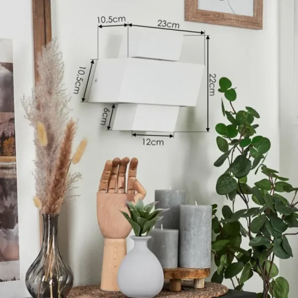 hofstein Applique murale Chipo Blanc, 1 lumière* Lampes Modernes