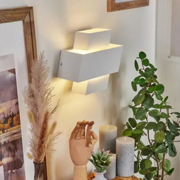 hofstein Applique murale Chipo Blanc, 1 lumière* Lampes Modernes