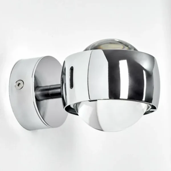 hofstein Applique murale chrome Sapri Chrome, 1 lumière* Lampes En Verre