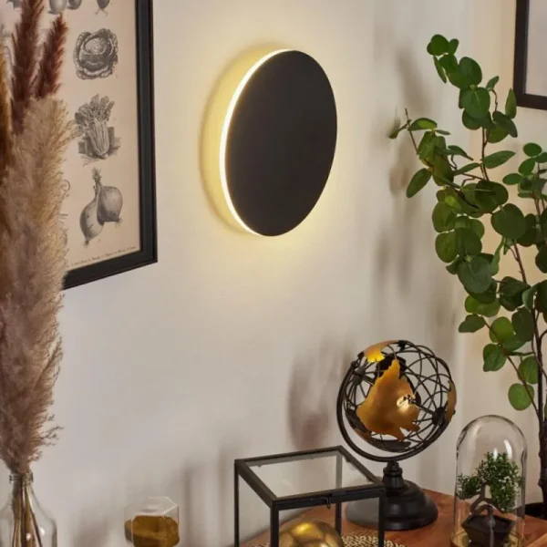 hofstein Applique murale Comallo LED Noir, Blanc, 1 lumière* Lampes Modernes
