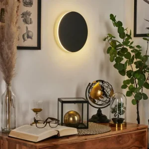 hofstein Applique murale Comallo LED Noir, Blanc, 1 lumière* Lampes Modernes