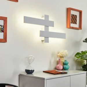 hofstein Applique murale Cuchara LED Blanc, 2 lumières* Lampes Modernes