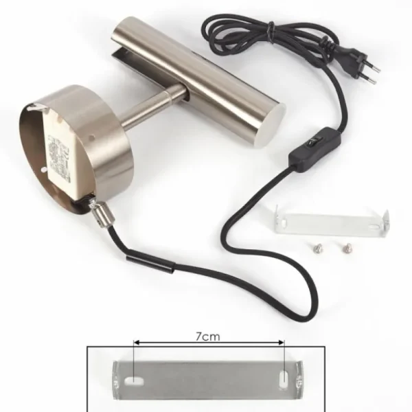 hofstein Applique murale Dalheim LED Nickel mat, 1 lumière* Lampes Modernes