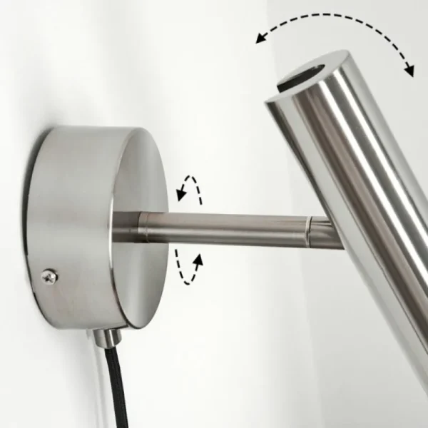 hofstein Applique murale Dalheim LED Nickel mat, 1 lumière* Lampes Modernes